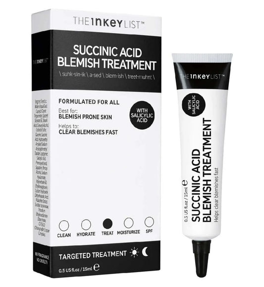 The Inkeylist Succinic Acid Acne Treatment 15ml - Khayest