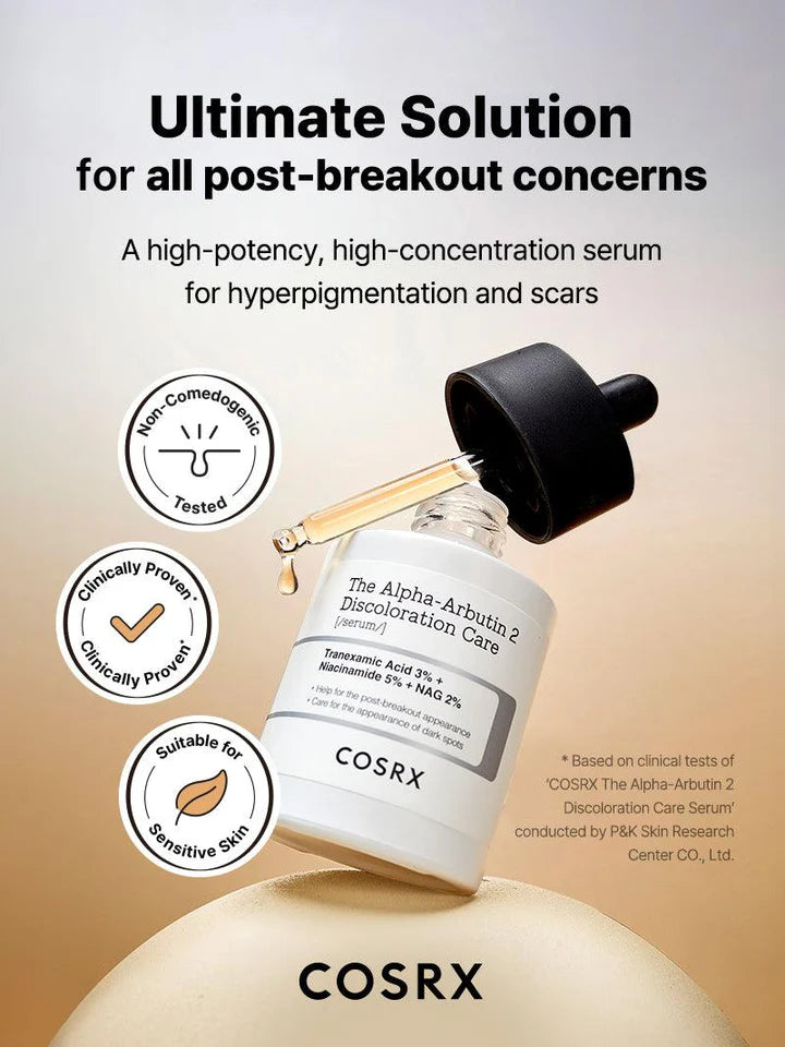 COSRX The Alpha Arbutin 2 Discoloration Care Face Serum 50ml - Khayest