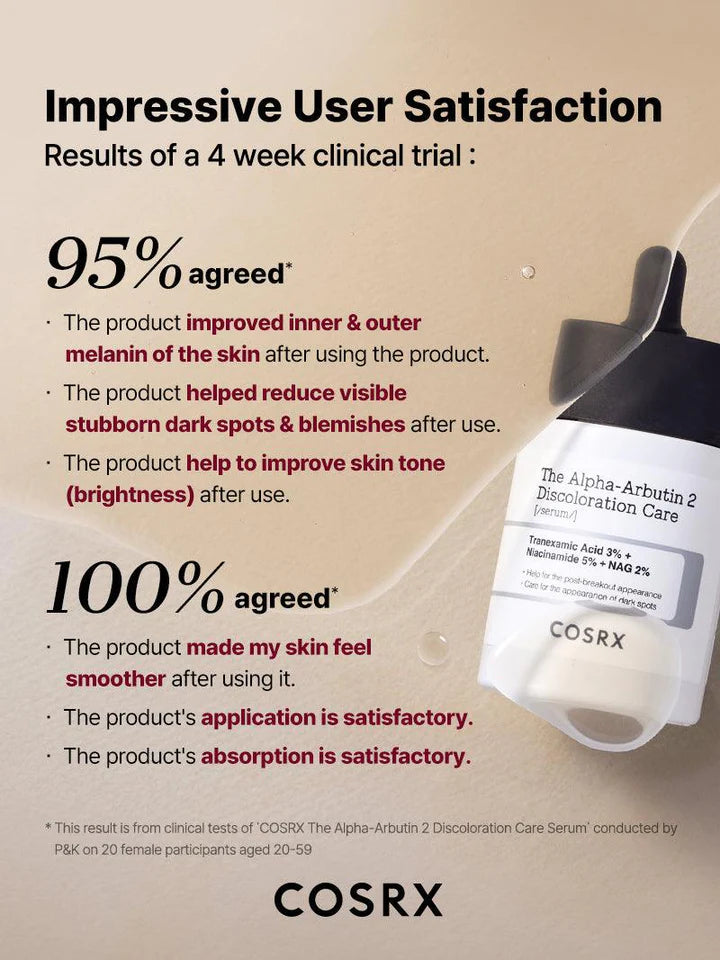 COSRX The Alpha Arbutin 2 Discoloration Care Face Serum 50ml - Khayest