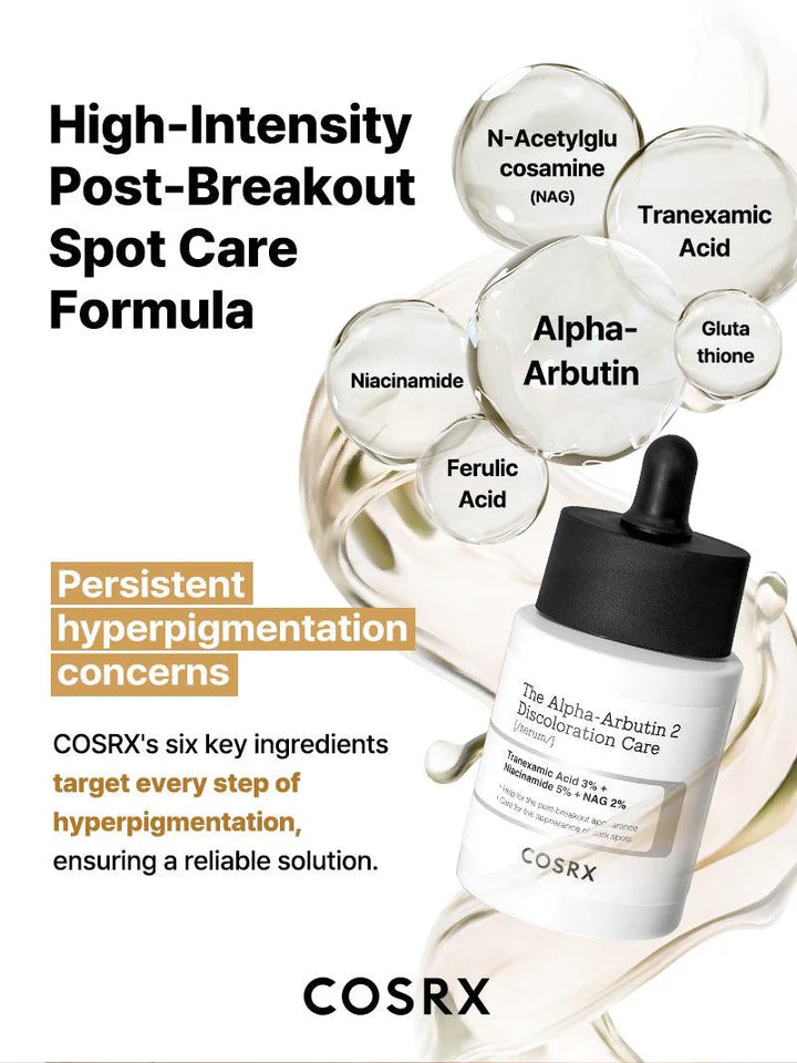 COSRX The Alpha Arbutin 2 Discoloration Care Face Serum 50ml - Khayest