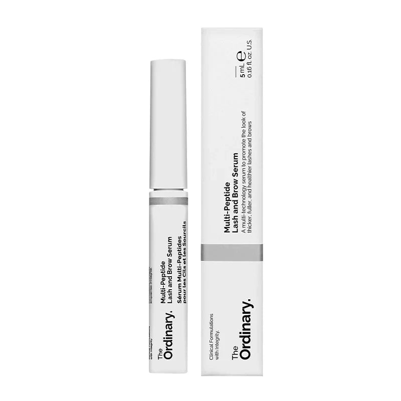 The Ordinary Multi Peptide Lash and Brow Serum 5ml bottle on a white background