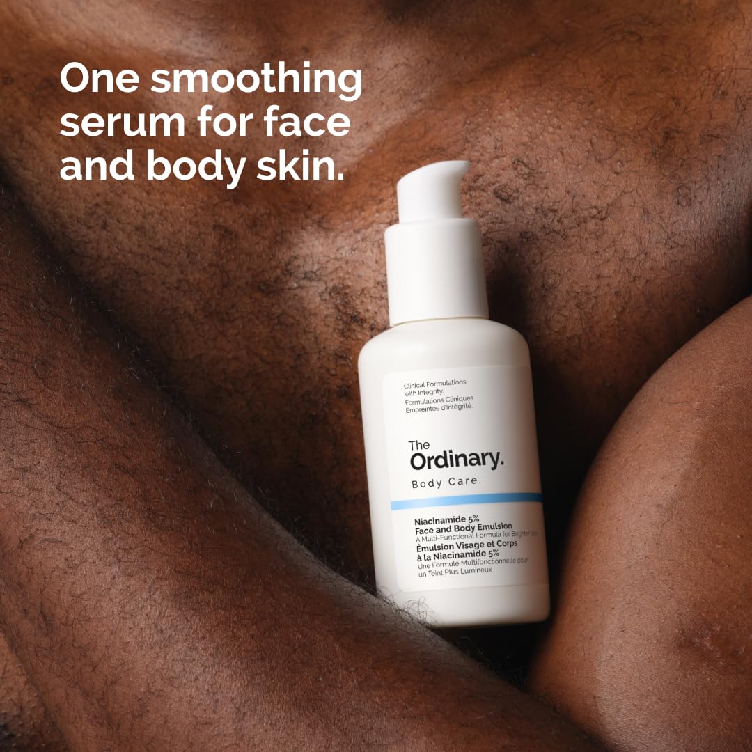 The Ordinary Niacinamide 5% Face and Body Emulsion 100ml on black skin