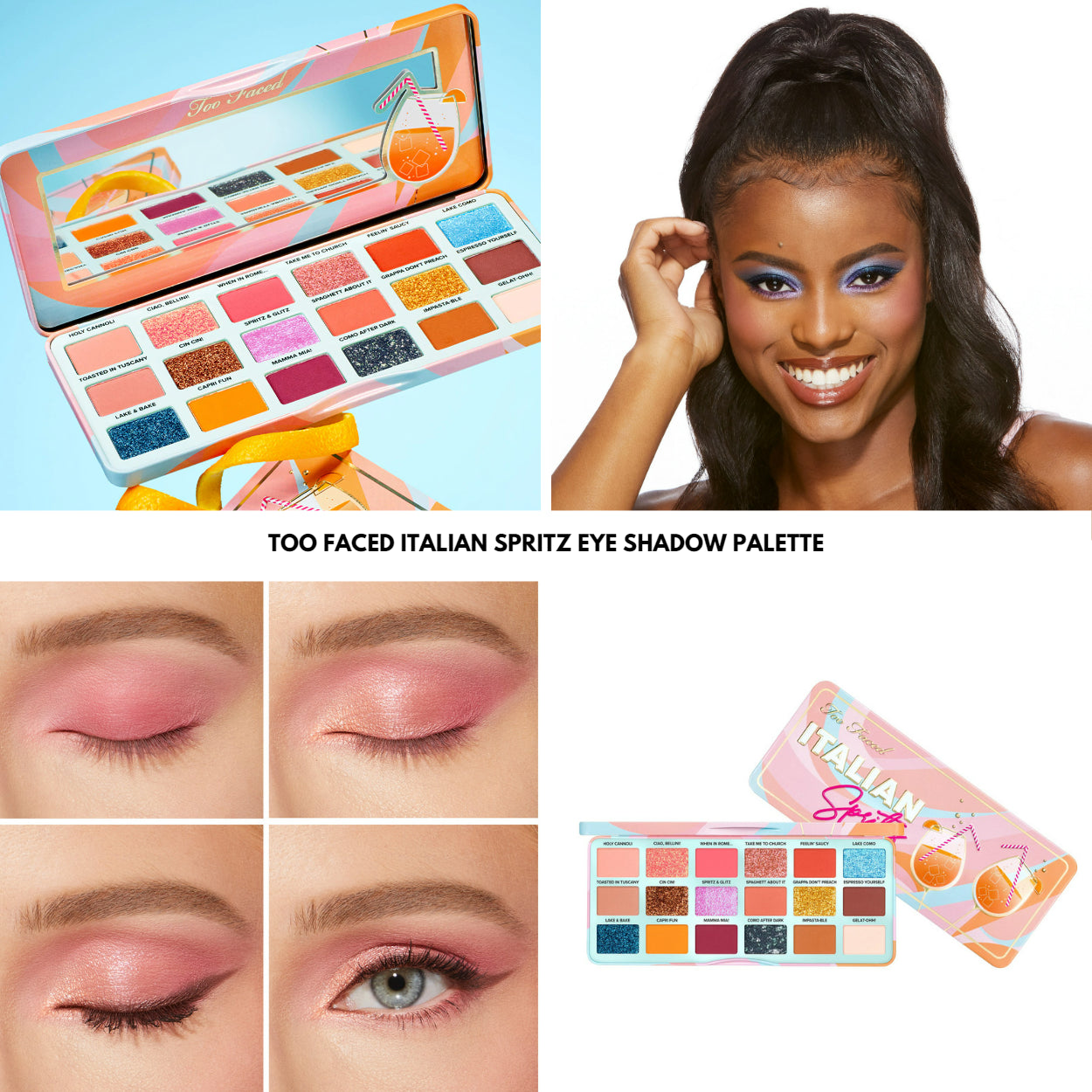Too Faced Italian Sprity Lake Camo Cocktail Inspired Eye Shadow Palette - Khayest