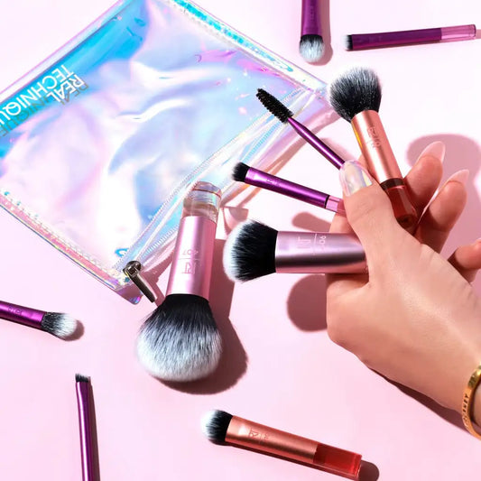 Real Techniques Travel Fantasy Makeup Brush Set 10 In 1 - Khayest