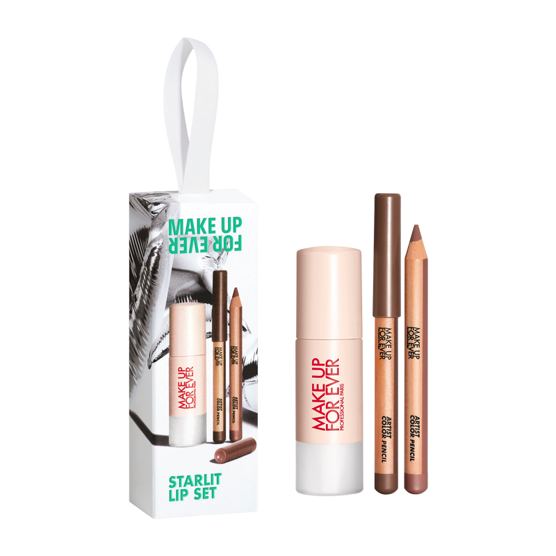 MAKE UP FOR EVER Starlet (Starlit) Lip Set – Lip Definition & High-Shine Trio