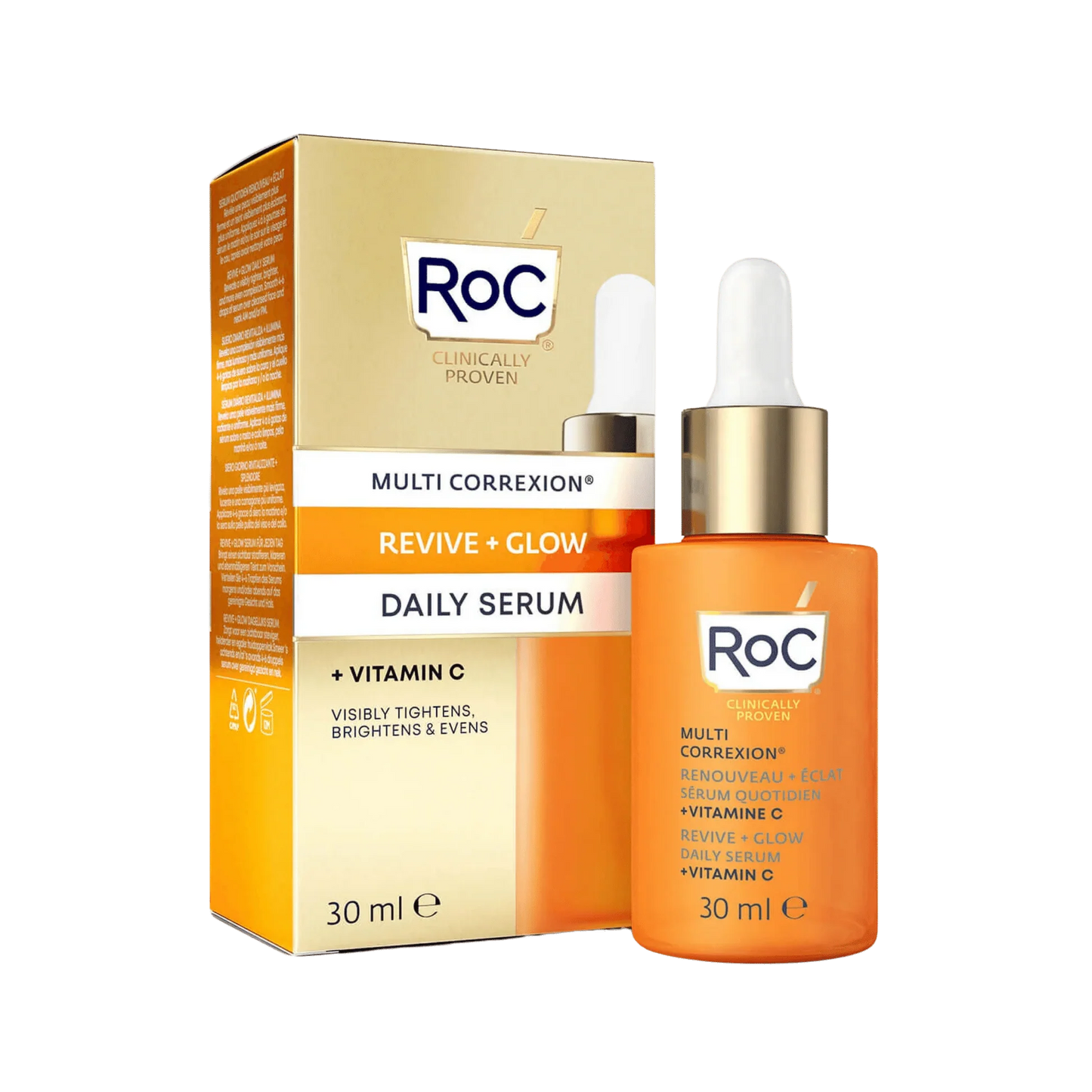 RoC Multi Correxion Revive + Glow Vitamin C Serum 30ml - Khayest