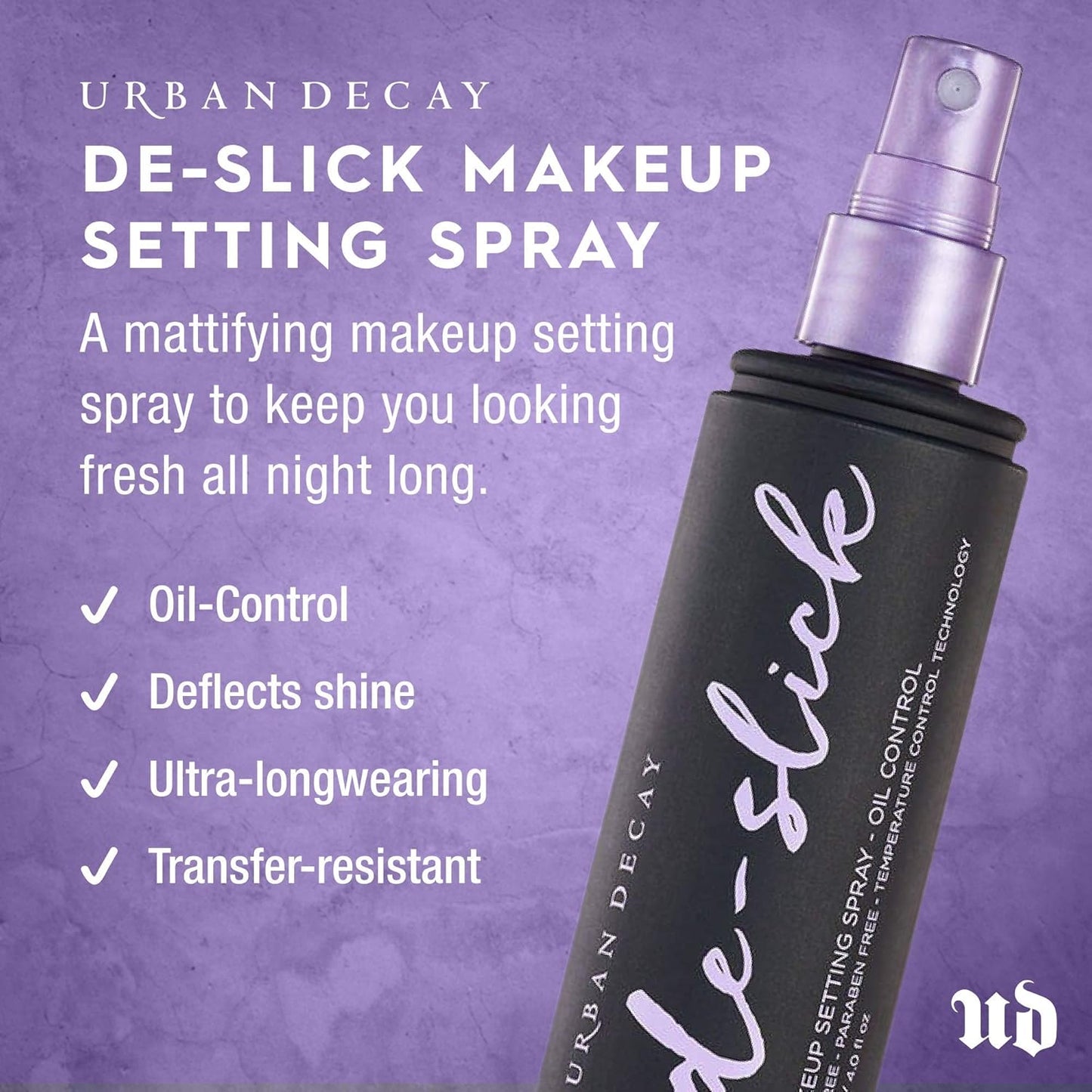 Urban Decay De Slick Oil Control Makeup Setting Spray 118ml - Khayest