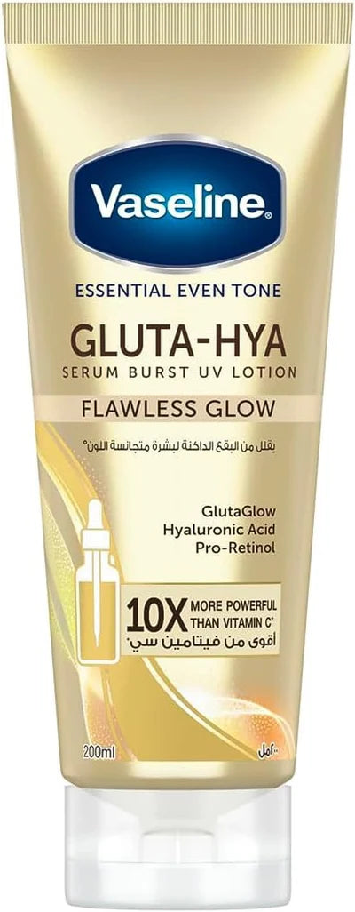 Vaseline Gluta Hya Flawless Glow Serum In Lotion 200ml - Khayest
