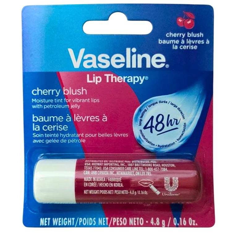 Vaseline Lip Therapy Cherry Blush Lip Balm Stick - Khayest