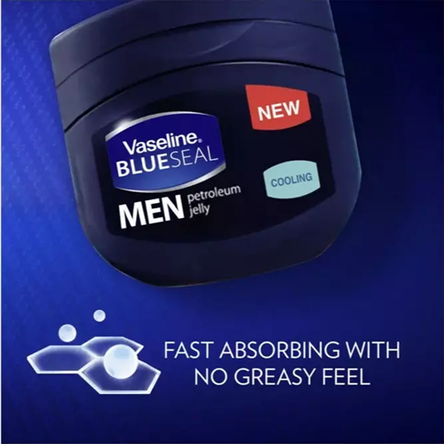 VASELINE BLUESEAL MEN Blue Seal Cooling Petroleum Jelly 250 ML - Khayest