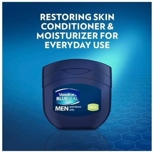 Vaseline Blue Seal Petroleum Jelly Men Fresh – 250ml - Khayest
