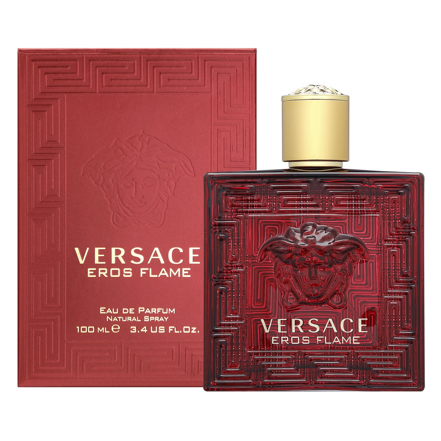 Versace Eros Flame EDP Perfume for Men 100ml box and bottle 2
