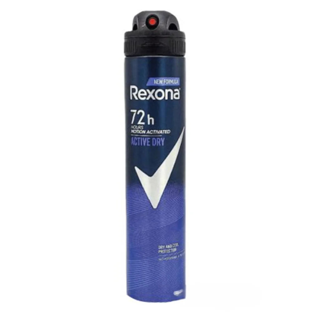 Rexona 72 Hour Active Dry Antiperspirant Deodorant Spray 200ml – MotionSense™ Long-Lasting Sweat Protection