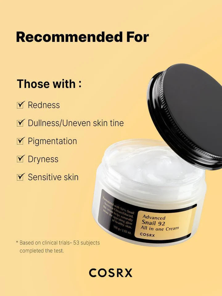COSRX Advanced Snail 92 All In One Face Cream 100g - Khayest