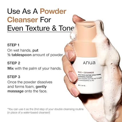 ANUA Rice + Ceramide Brightening Cleansing Powder 40g - Khayest