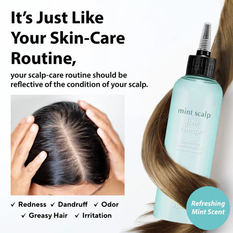 A'PIEU Mint Scalp Hair Vinegar 200ml - Khayest