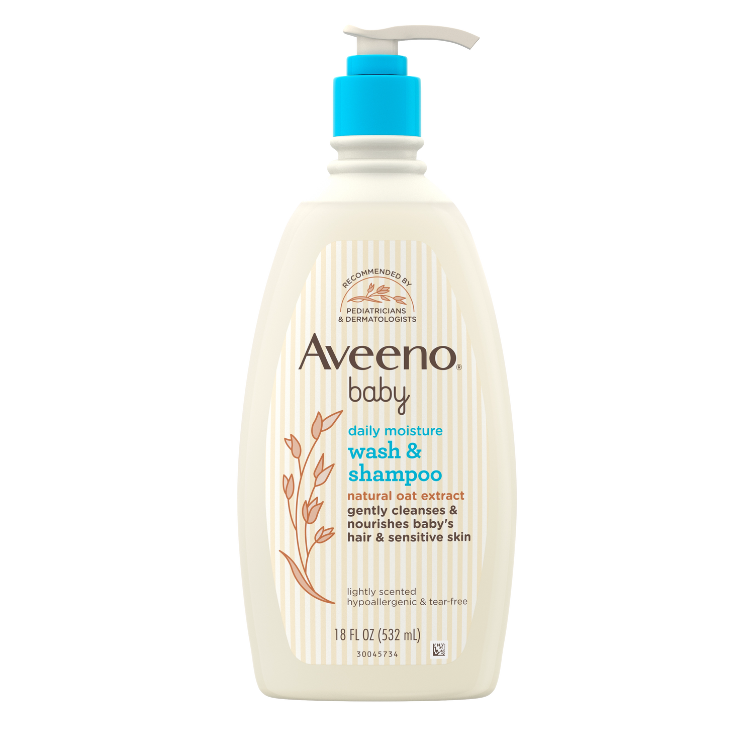 Aveeno Baby Daily Moisture Wash & Shampoo 532Ml - Khayest