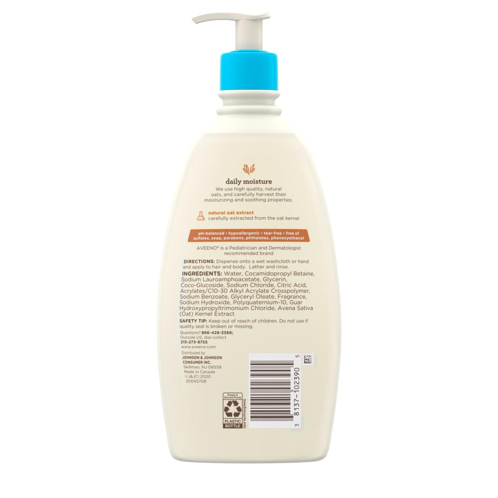 Aveeno Baby Daily Moisture Wash & Shampoo 532Ml - Khayest