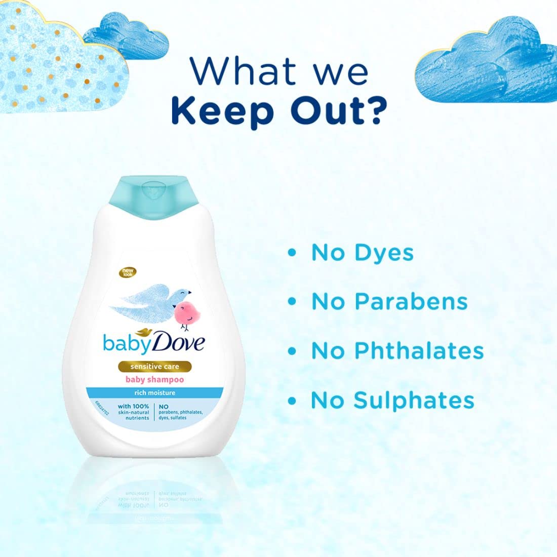 Baby Dove Rich Moisture Shampoo 400ml - Khayest