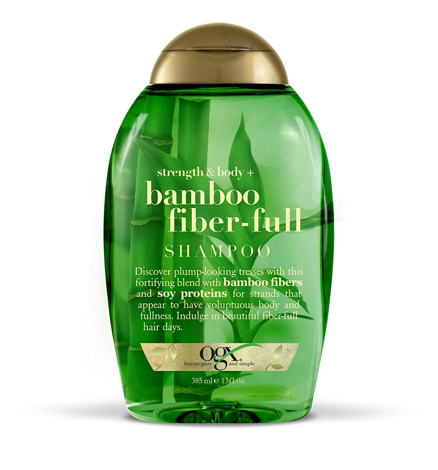 OGX Strength & Body + Bamboo Fiber Full Hair Shampoo 385Ml - Khayest