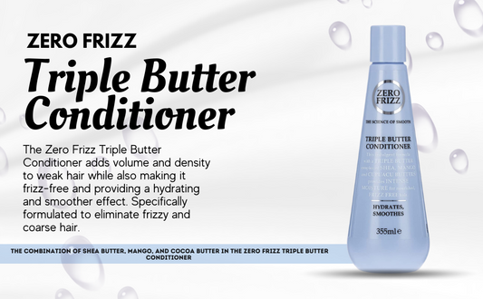 Zero Frizz The Science Of Smooth Triple Butter hair Conditioner 355Ml - Khayest