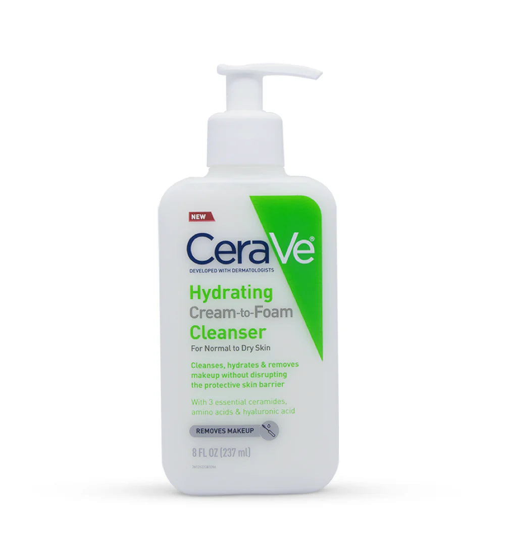 Hydrating Cream-to-Foam Cleanser by Cerave 237ml - Khayest