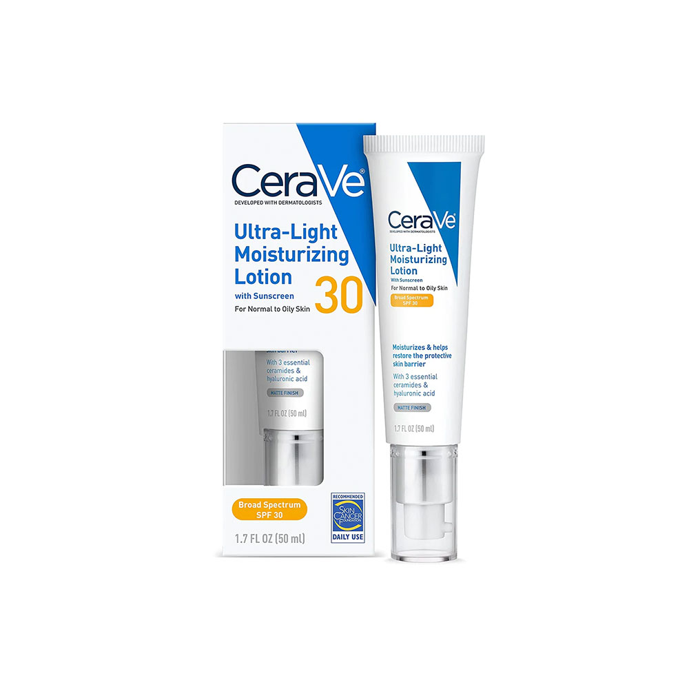 Cerave Ultra Light Moisturizing lotion with Sunscreen SPF30 50ml - Khayest
