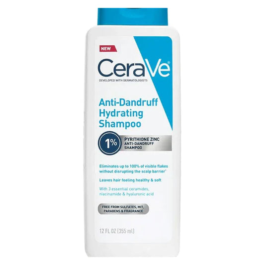 Cerave Anti-Dandruff Hydrating Hair Shampoo 355Ml - Khayest