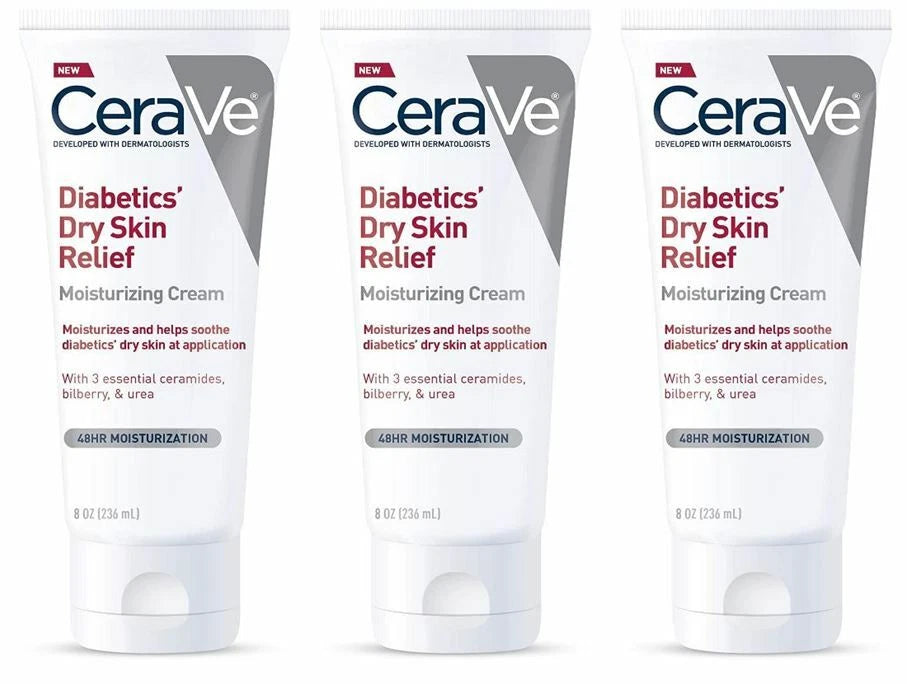 CeraVe Moisturizing Cream for Diabetics’ Dry Skin 8oz | Fragrance & Paraben Free - Khayest