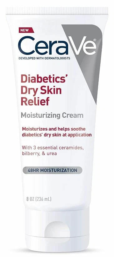 CeraVe Moisturizing Cream for Diabetics’ Dry Skin 8oz | Fragrance & Paraben Free - Khayest
