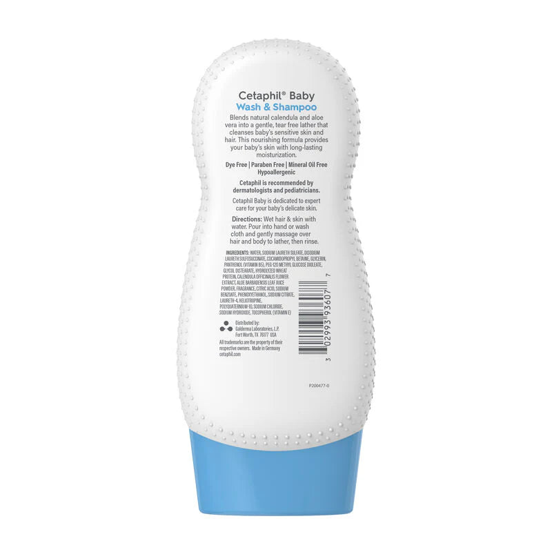 Cetaphil Baby Wash and Shampoo 230ml - Khayest