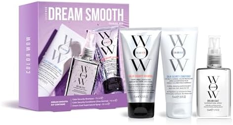 Color Wow Dream Smooth Travel Kit  Anti Frizz Shampoo Conditioner And Spray - Khayest