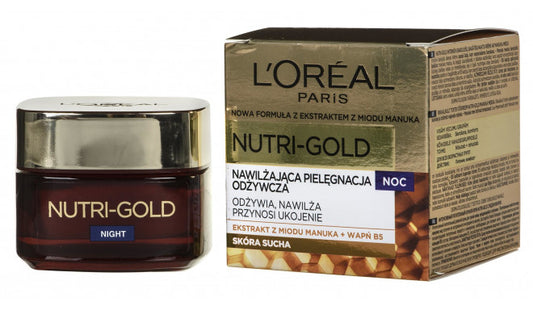 Loreal Paris Nutri Gold Moisturizing Nourishing Care Night Cream 50ml - Khayest
