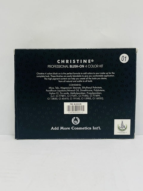 CHRISTINE Professional 4Color Blush on kit - Khayest