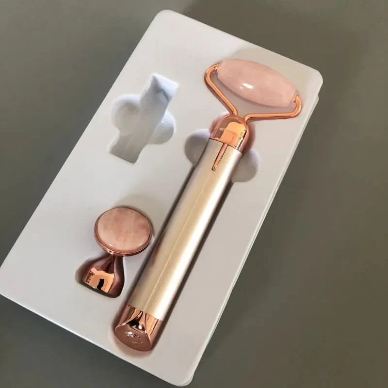 2 in 1 Electric Roller Facial Massager New Flawless Contour Face Slimming Roller Massager - Khayest
