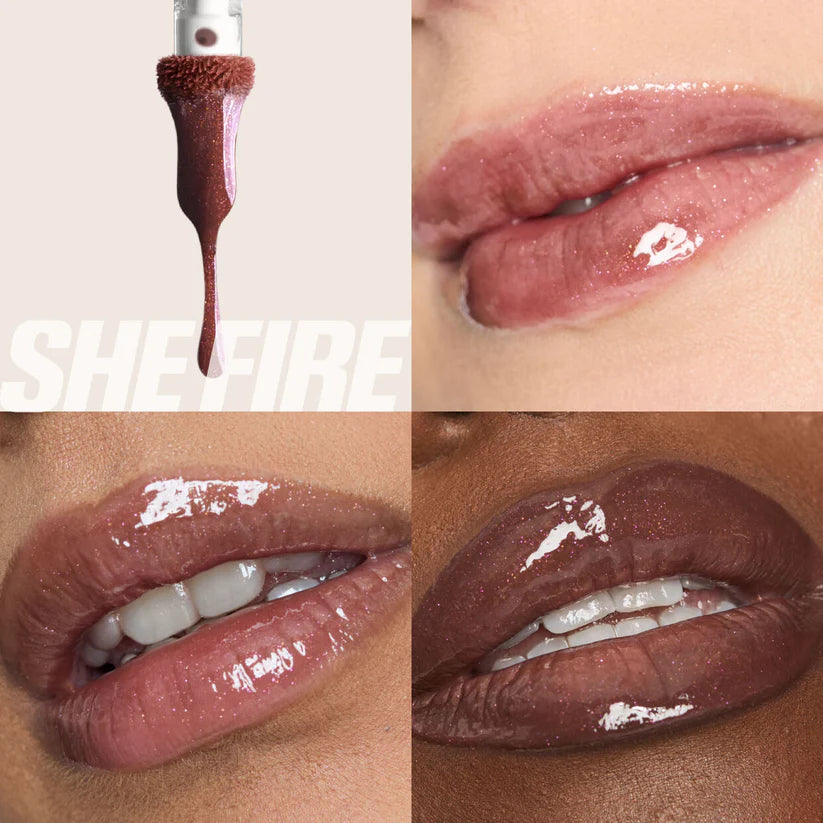 Huda Beauty Icy Nude FAUX FILLER Lip Gloss - Khayest
