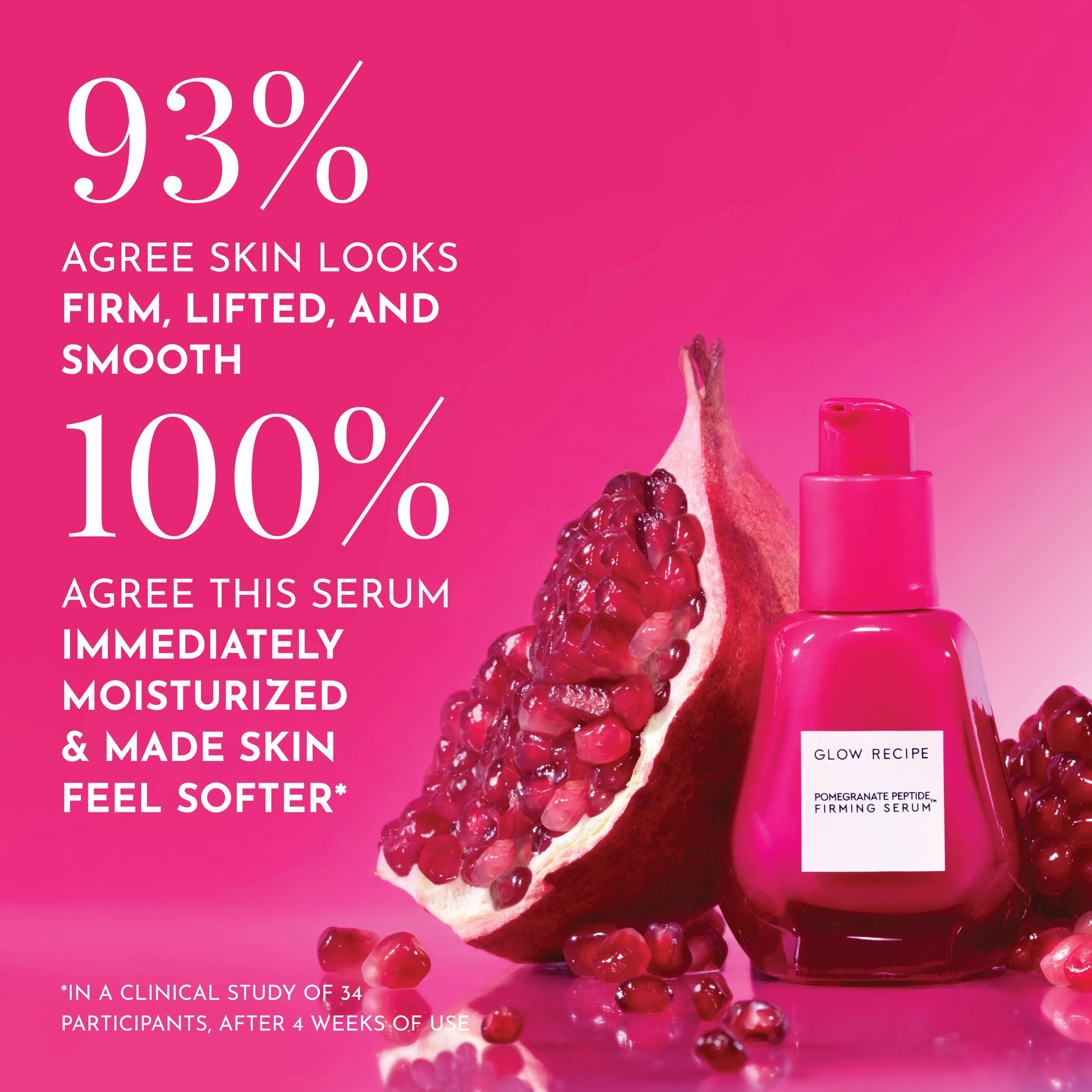 Glow Recipe Pomegranate Peptide Firming Serum 30ml - Khayest