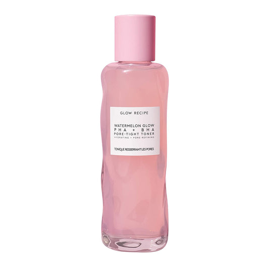 Glow Recipe Watermelon Glow PHA + BHA Pore-Tight Face Toner - PHA Hydrating Toner & BHA Exfoliant with Cactus Water, Cucumber, Tea Tree & Hyaluronic Acid for a Smooth Watermelon Glow (150ml) - Khayest