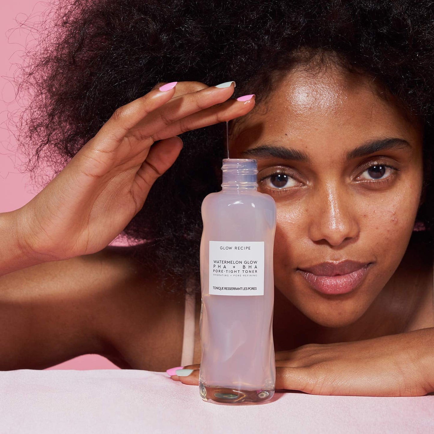 Glow Recipe Watermelon Glow PHA + BHA Pore-Tight Face Toner - PHA Hydrating Toner & BHA Exfoliant with Cactus Water, Cucumber, Tea Tree & Hyaluronic Acid for a Smooth Watermelon Glow (150ml) - Khayest