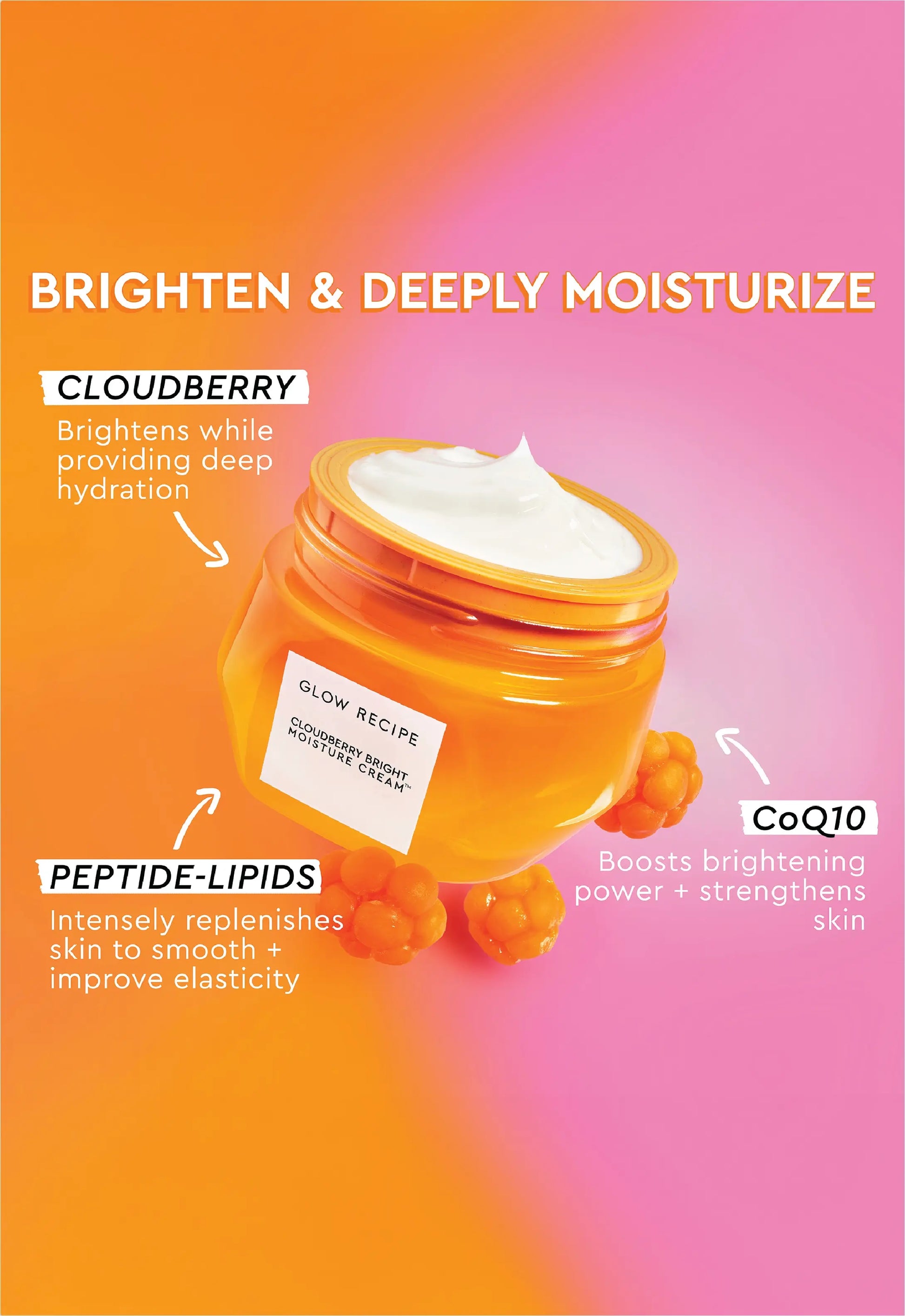 Glow Recipe Cloudberry Bright Refillable Cream Moisturizer 50ml - Khayest