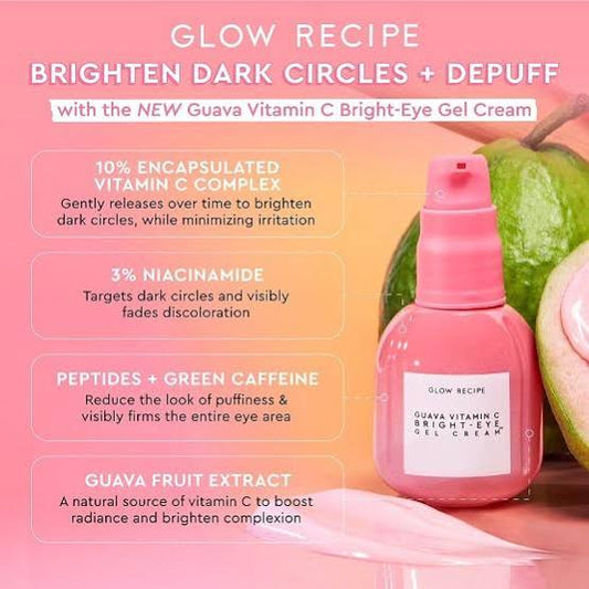 Glow Recipe Guava Vitamin C Bright-Eye Gel Cream 15ml