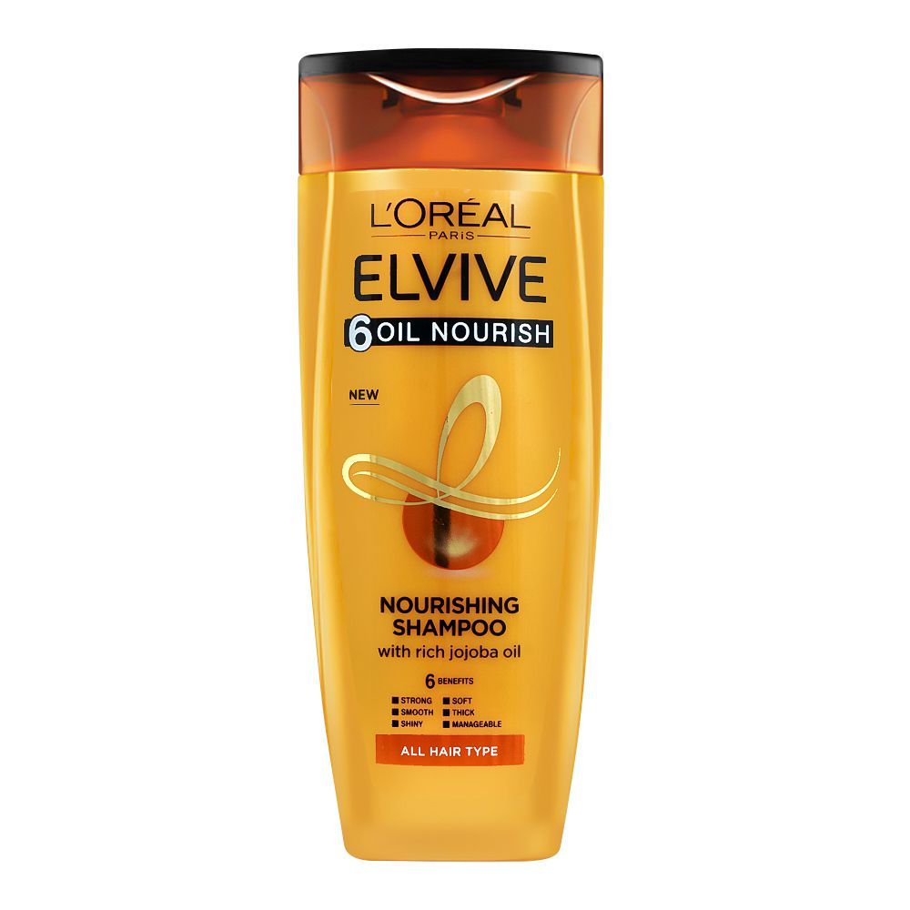 L'Oreal Paris 6 Oil Nourish Scalp + Hair Nourishing Shampoo, For All Hair Types - Khayest