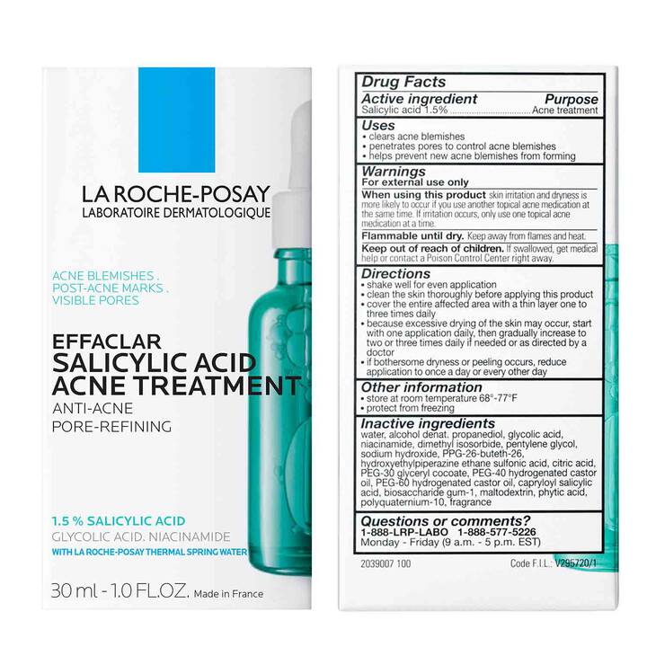 La Roche Posay Effaclar Salicylic Acid Acne Treatment Face Serum 30ml - Khayest