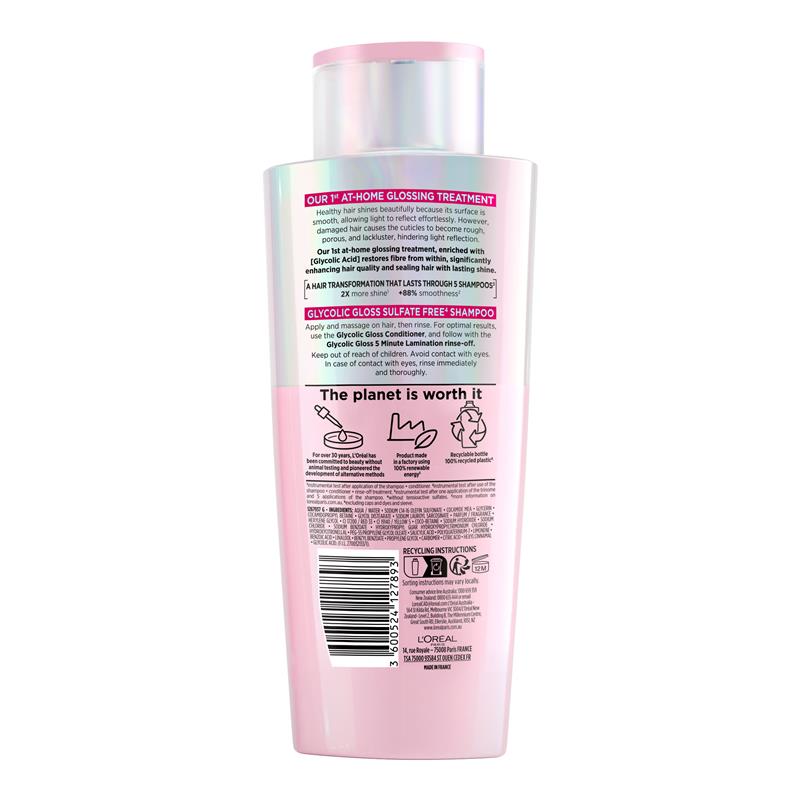 L'Oréal Elvive Glycolic Gloss Shampoo 200ml - Khayest