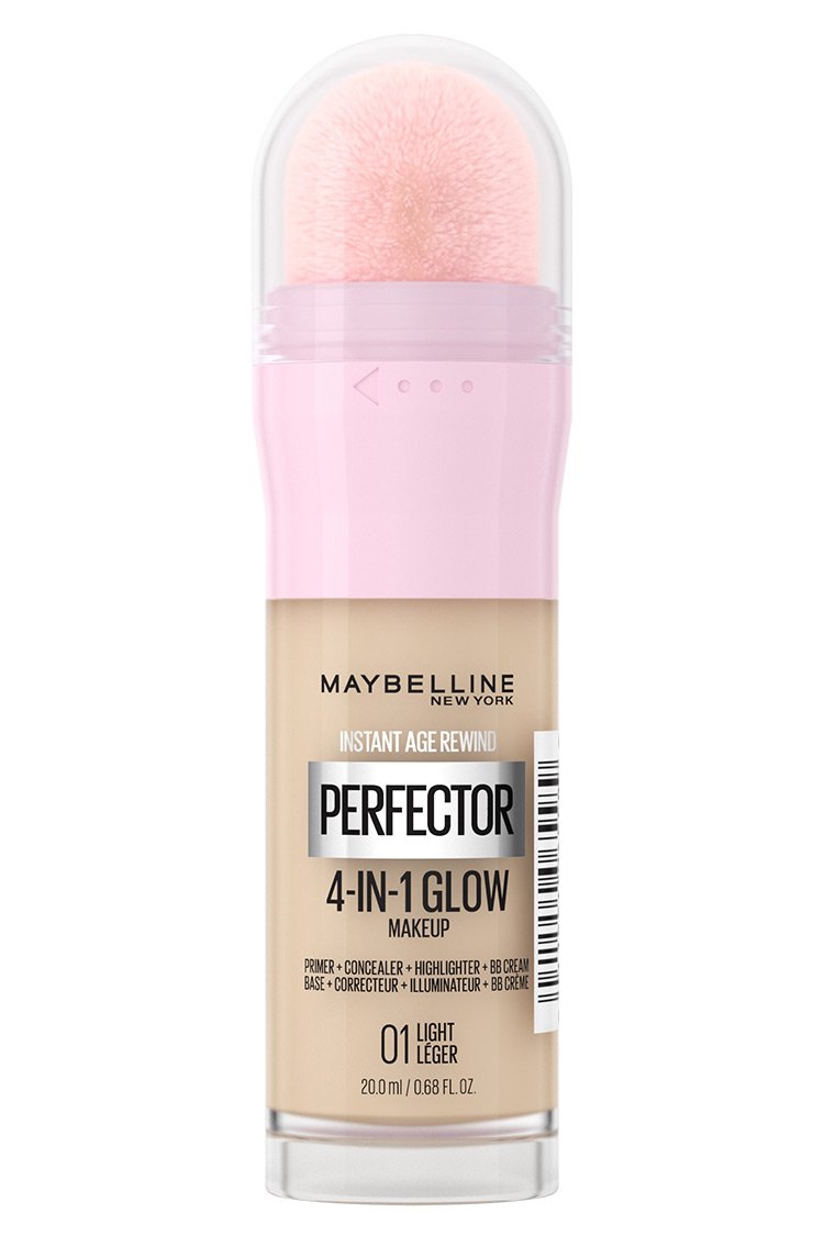 Maybelline Instant Age Rewind Perfector 4-in-1 Glow Makeup in shade 01 Light.