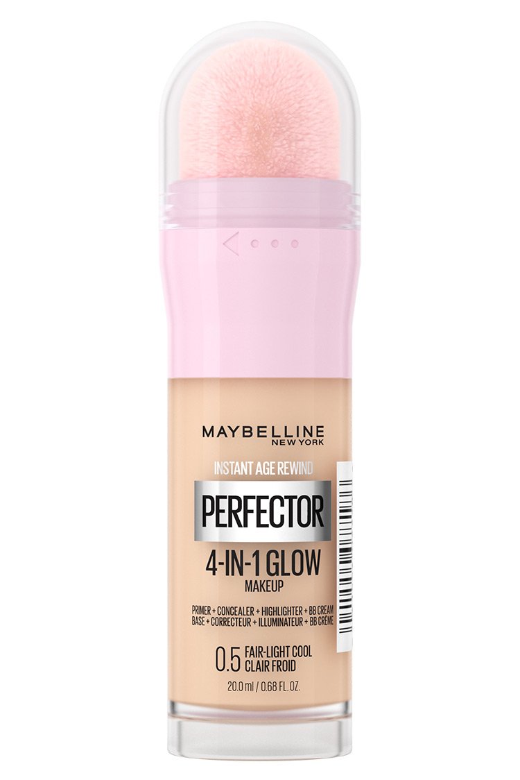 Maybelline Instant Age Rewind Perfector 4-in-1 Glow Makeup in shade 0.5 Fair-Light Cool.