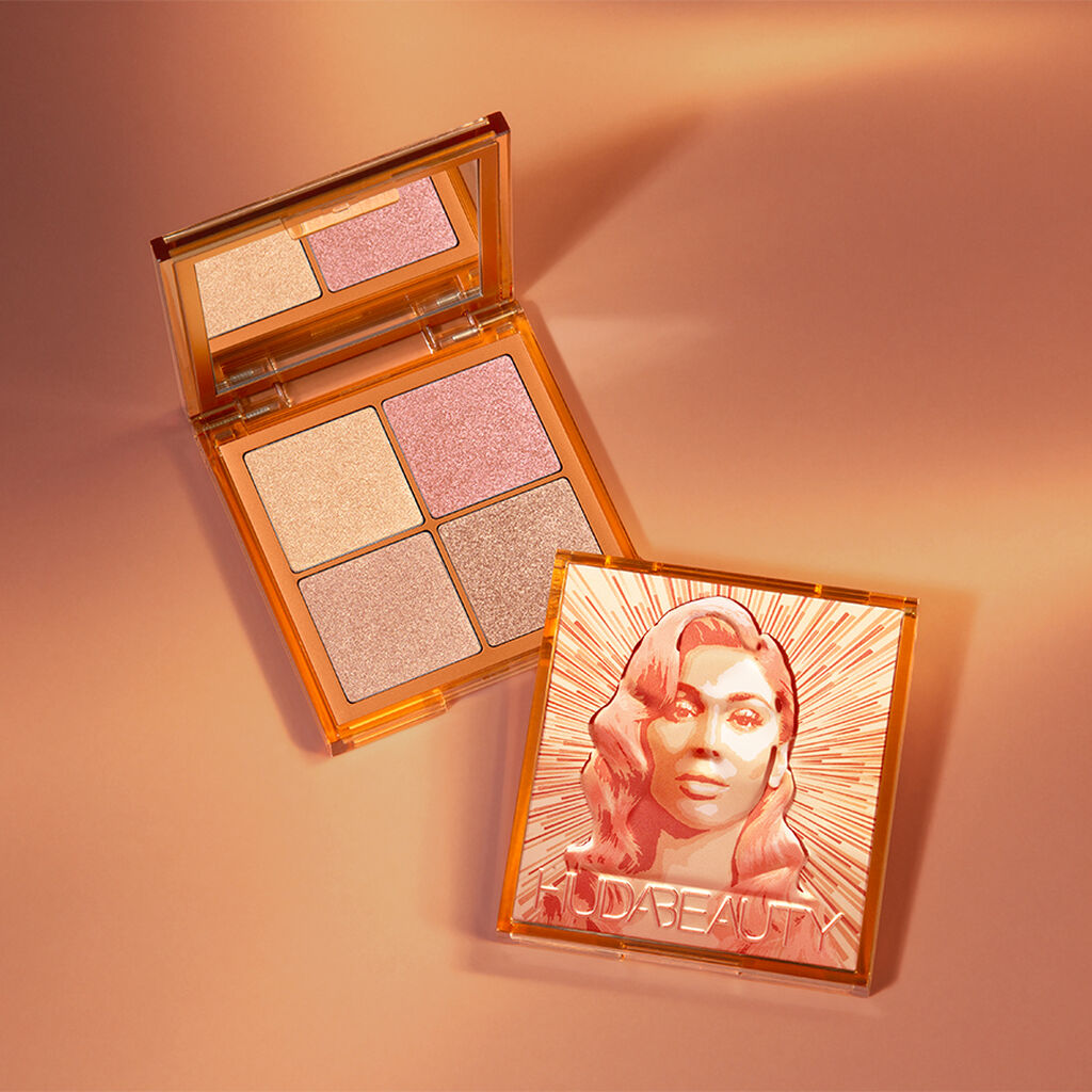 Huda Beauty Mini Glow Obsessions Highlighter Face Palette - Khayest