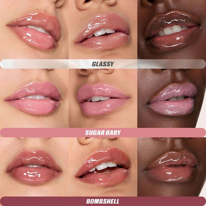 Huda Beauty Mini Glossiest Gloss Lip Gloss Set - Khayest