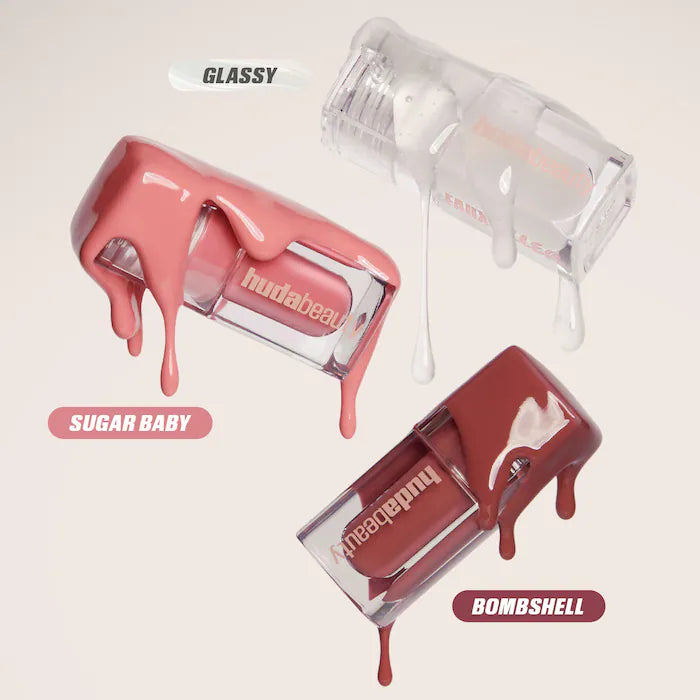 Huda Beauty Mini Glossiest Gloss Lip Gloss Set - Khayest