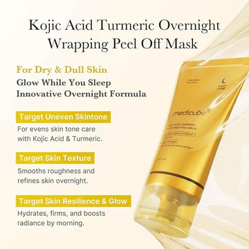 Medicube Kojic Acid Turmeric Night Wrapping Face Mask 75ml - Khayest